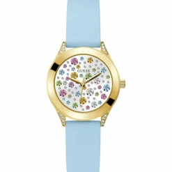 Femme Guess Montre Femme Mini Wonderlust en Silicone bleue