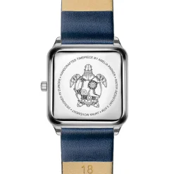 Femme Amelia Parker Montre Femme Plaza en Cuir bleu foncé