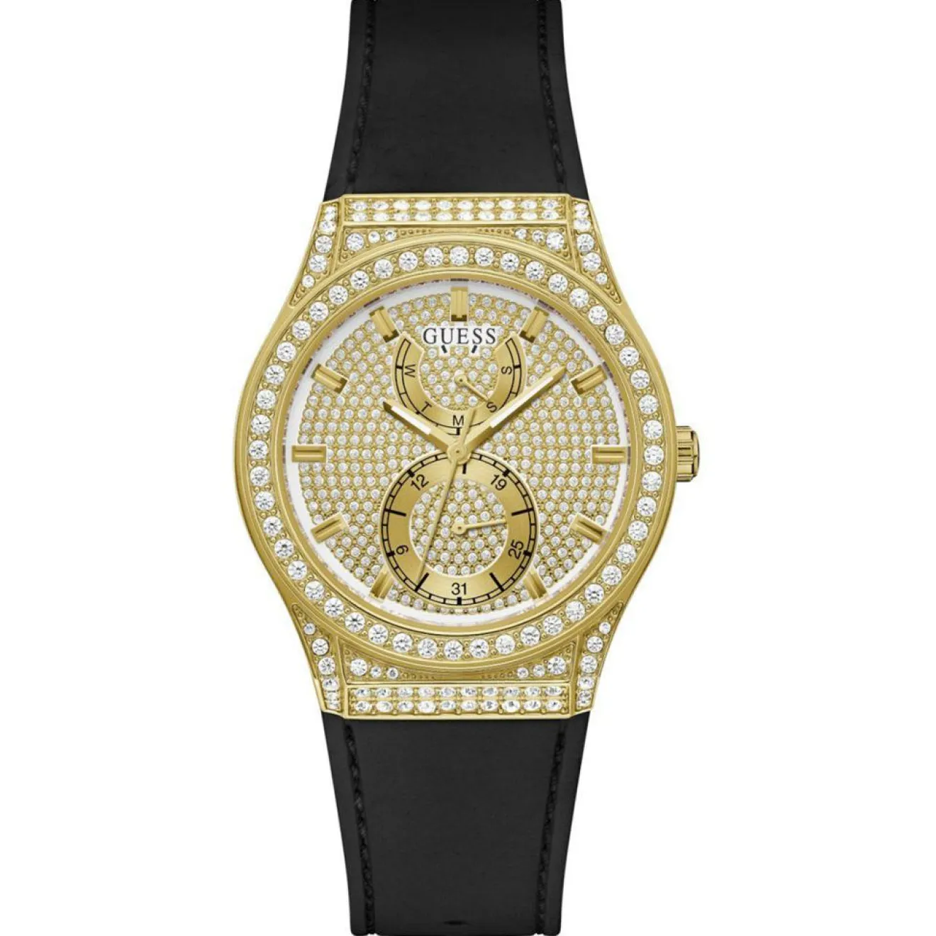 Outlet Guess Montre Femme Princess en Silicone noire