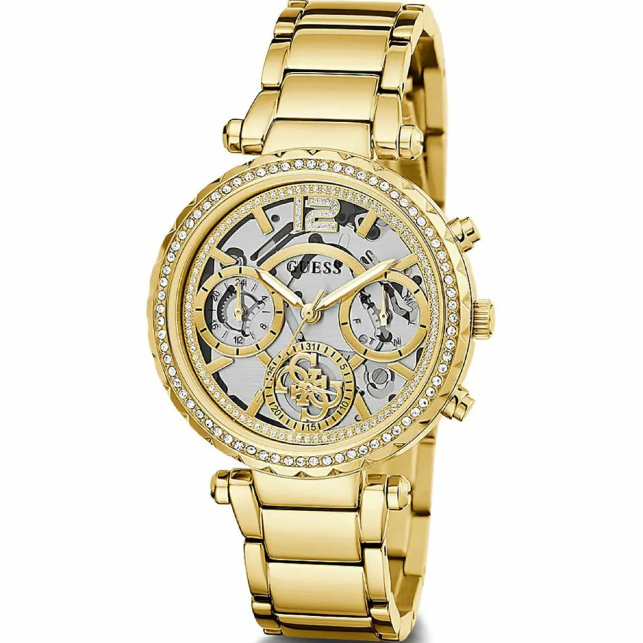 Femme Guess Montre Femme Solstice en Acier dorée