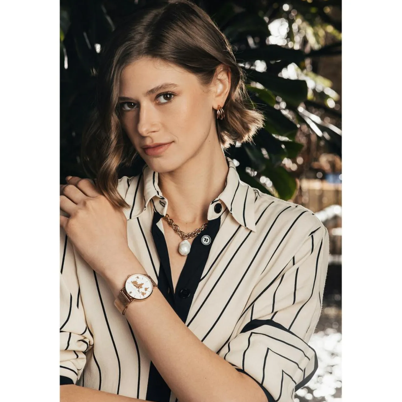 Clearance Amelia Parker Montre Femme Vacation en Acier rose doré