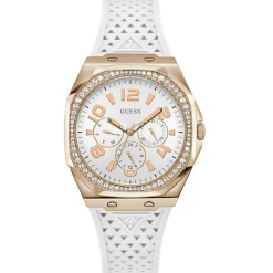 Femme Guess Montre Femme Zest en Silicone blanche