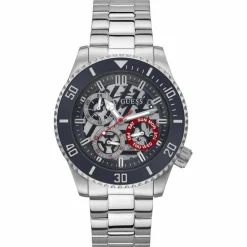 Homme Guess Montre Homme Axle en Acier argentée
