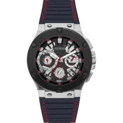 Outlet Guess Montre Homme Circuit en Silicone noire