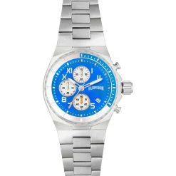 Hot Vilebrequin Montre Homme en Acier Chronographe argentée