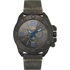 Best Guess Montre Homme en Cuir grise