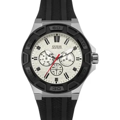 Discount Guess Montre Homme Force en Caoutchouc noire
