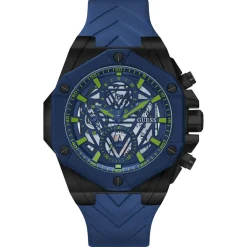Outlet Guess Montre Homme Formula en Silicone bleue