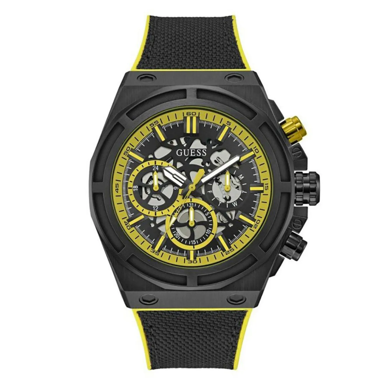 New Guess Montre Homme Masterpiece en Silicone noire
