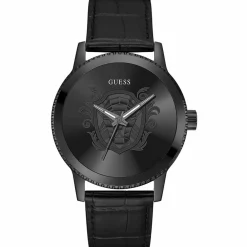 Homme Guess Montre Homme Monarch en Cuir noire