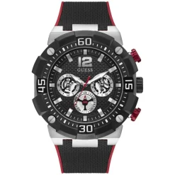 Guess Montre Homme Navigator en Silicone noire