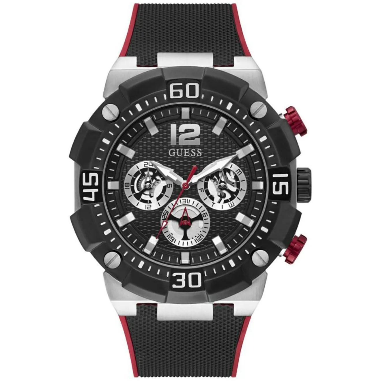 Guess Montre Homme Navigator en Silicone noire