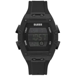 Homme Guess Montre Homme Phoenix en Silicone noire