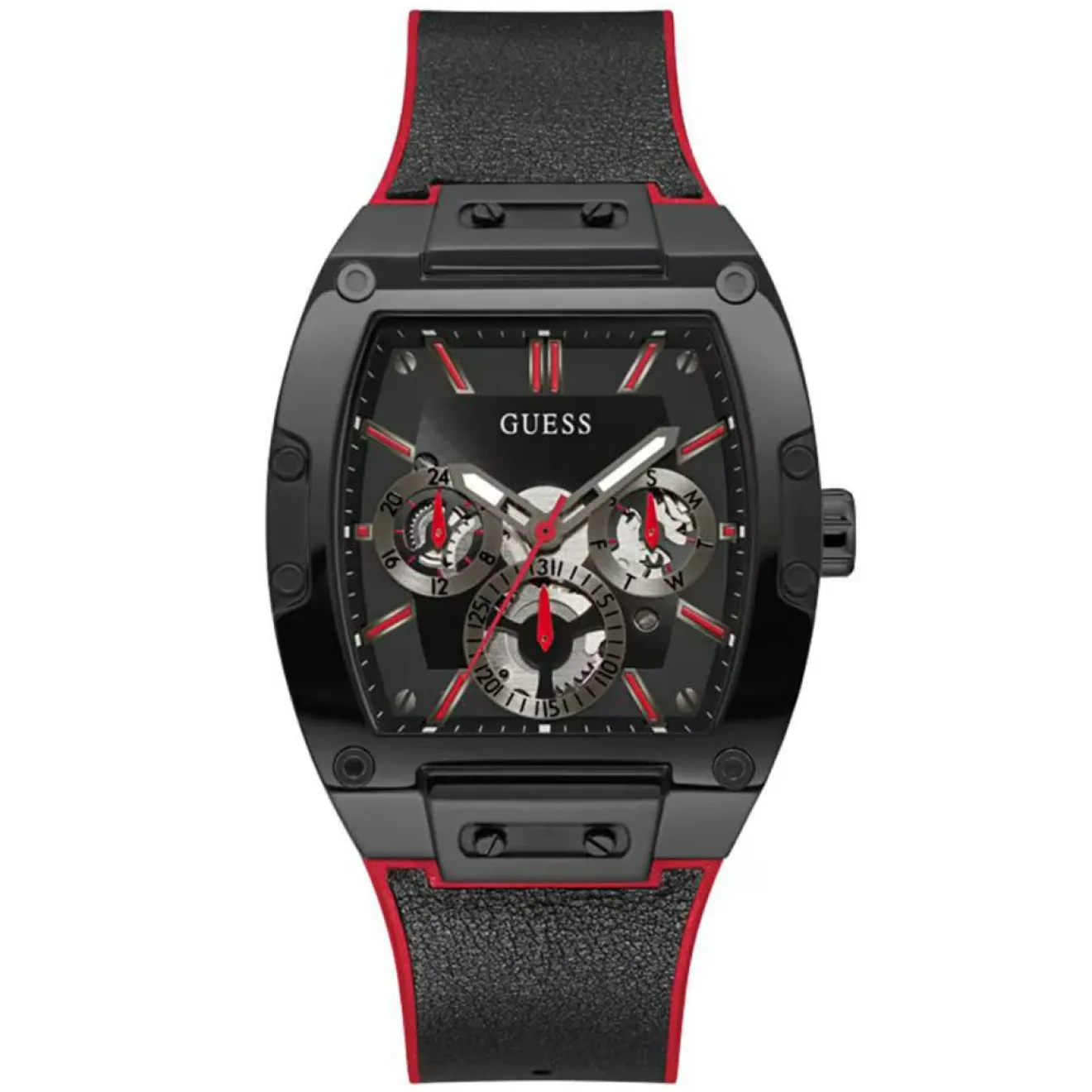 Online Guess Montre Homme Phoenix en Silicone noire