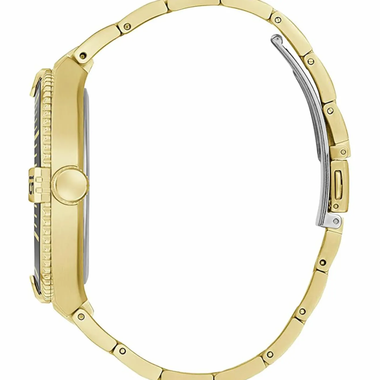 Homme Guess Montre Homme Premier en Acier dorée