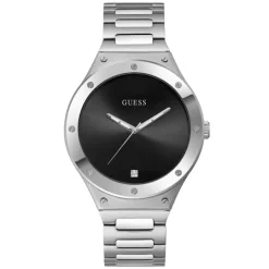Homme Guess Montre Homme Scope en Acier argentée