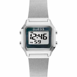 Clearance Guess Montre Homme Zoom en Acier argentée