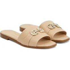 Femme Salvatore Ferragamo Mules en Cuir beiges