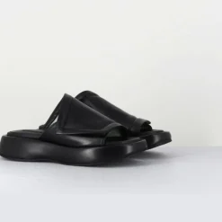 Femme Malloni Mules en Cuir Rombo noires