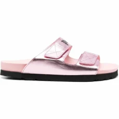 Femme Palm Angels Mules en Cuir roses