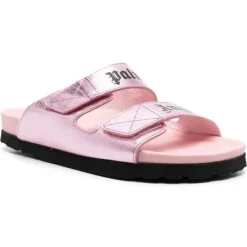 Femme Palm Angels Mules en Cuir roses