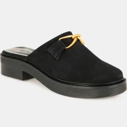 Femme By Far Mules en Cuir sabot noires