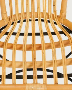 Hot Uniqka Naga - Fauteuil en rotin naturel et pieds métal