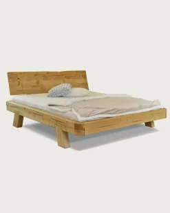 New Uniqka Nalia - Lit poutre en bois massif d'épicéa 180 CM