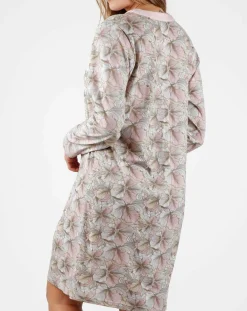 Admas Nuisette Fait Avec Amour imprimée rose/gris