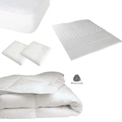Sale Novasom Pack 4 pièces : Oreiller + Protège-Matelas + Couette + Surmatelas - 90x190 cm