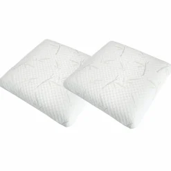 Neorev Pack 4 pièces blanc : 2 Oreillers + Protège-Matelas + Couette - 180x200 cm