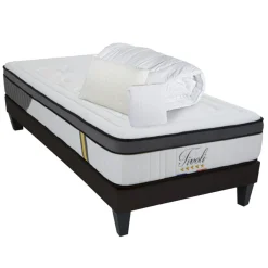 Bellecour Pack prêt-à-dormir Tivoli blanc - 90x190 cm