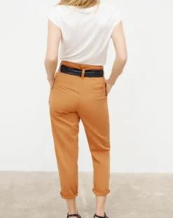 Caroll Pantalon 7/8 fuselé June tabac