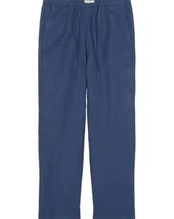Femme Marc O'Polo Pantalon 100% Lin Elastique Lin bleu moyen