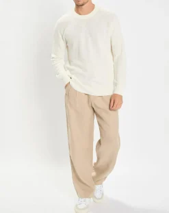 Best Marc O'Polo Pantalon 100% Lin Mossbo Pant Pinces beige