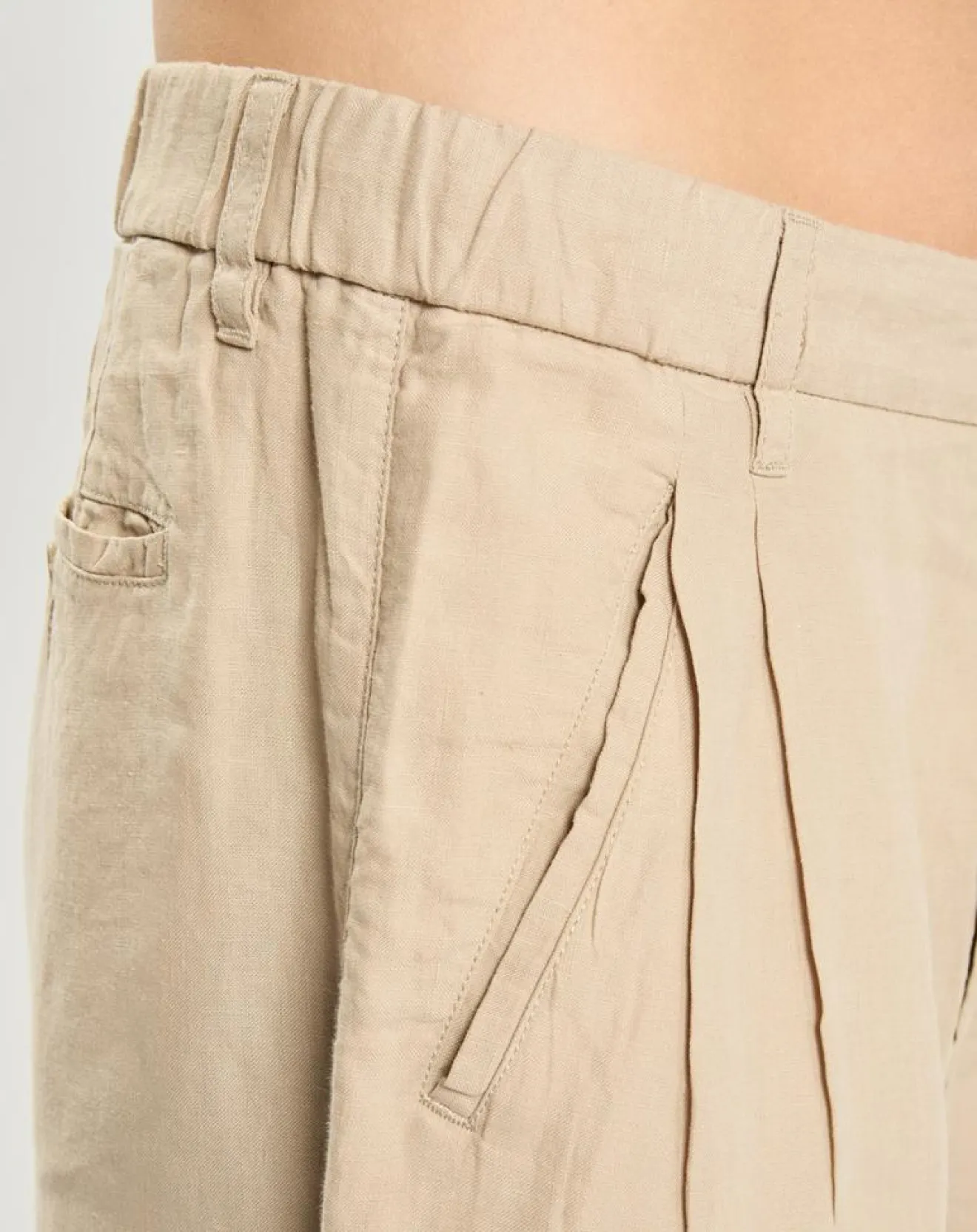 Best Marc O'Polo Pantalon 100% Lin Mossbo Pant Pinces beige
