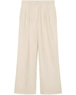 Discount Marc O'Polo Pantalon 100% Lin Plissé Large Kl beige