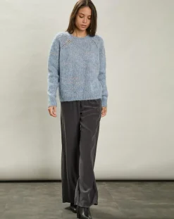 Femme Hartford Pantalon 100% Soie Plaisance anthracite