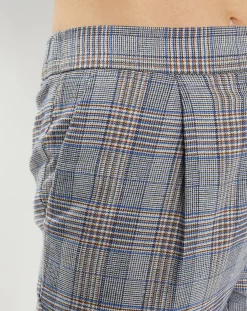 Femme Galeries Lafayette Pantalon ajusté Rink imprimé Prince de Galles gris/noir