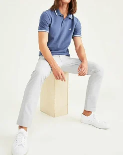 Homme Dockers Pantalon Alpha Original Khaki Skinny Fit gris clair