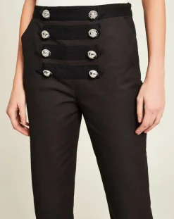 Discount Manoush Pantalon Army noir