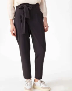 Femme Indies Pantalon avec Ceinture Hadrien choco