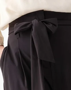 Femme Indies Pantalon avec Ceinture Hadrien choco