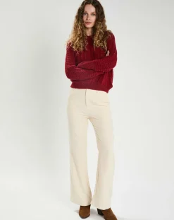 Femme The Korner Pantalon Camille crème