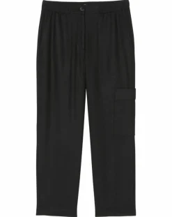 Discount Marc O'Polo Pantalon cargo en Laine mélangée noir