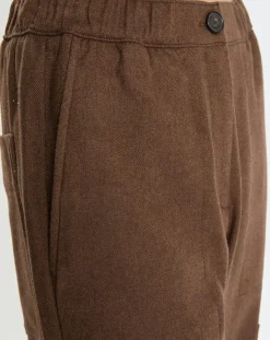 Femme Marc O'Polo Pantalon cargo en Laine mélangée marron