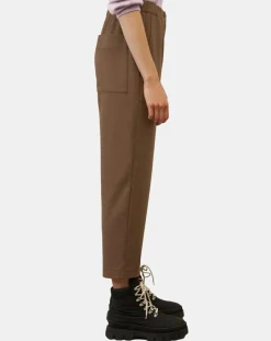 Femme Marc O'Polo Pantalon cargo en Laine mélangée marron