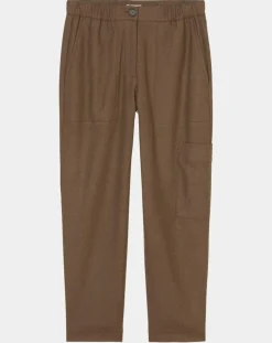 Femme Marc O'Polo Pantalon cargo en Laine mélangée marron