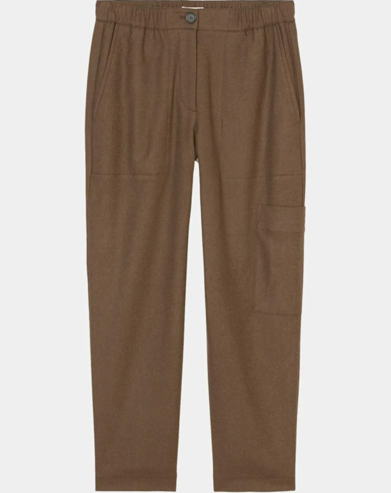 Femme Marc O'Polo Pantalon cargo en Laine mélangée marron