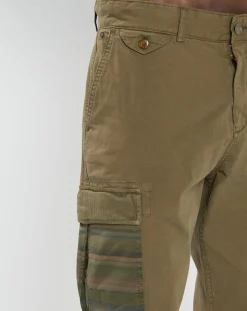 New Scotch & Soda Pantalon Cargo Loose Tapered kaki foncé